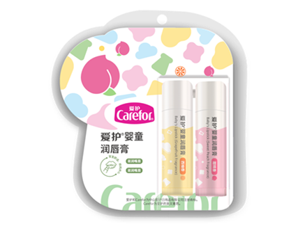 愛護(hù)嬰童潤(rùn)唇膏（甜桃香）+（西柚香）